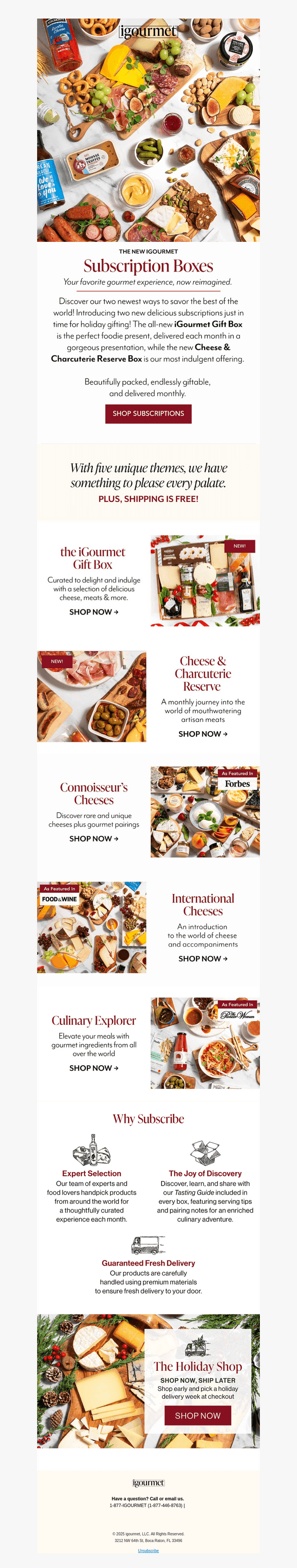 New Gourmet Subscriptions Are Here! 📦