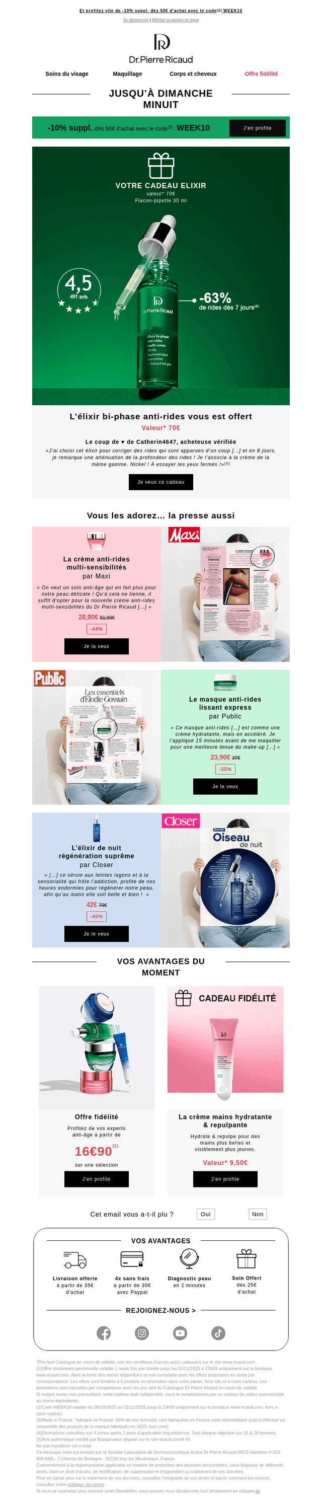 Vos soins préférés font la UNE 📰