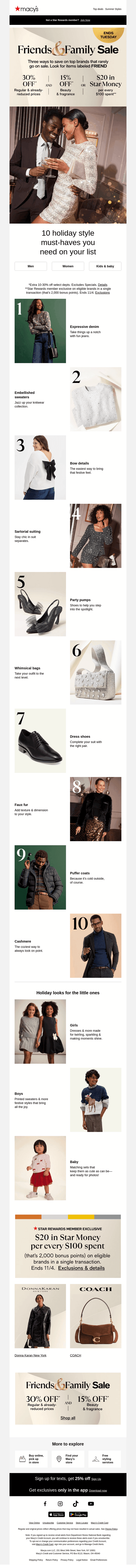 Top 10 holiday styles, now 30% off