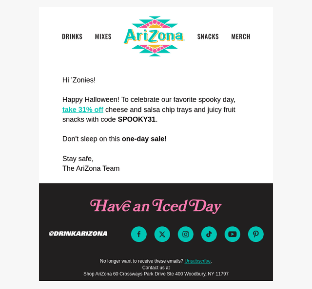 🎃One Day Only! 31% Off Snacks🎃