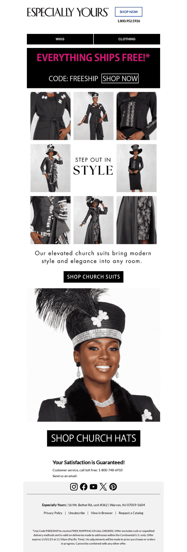 Pay ZERO for Shipping (Sitewide)