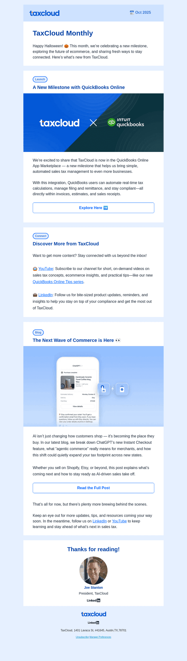 What’s brewing at TaxCloud this month
