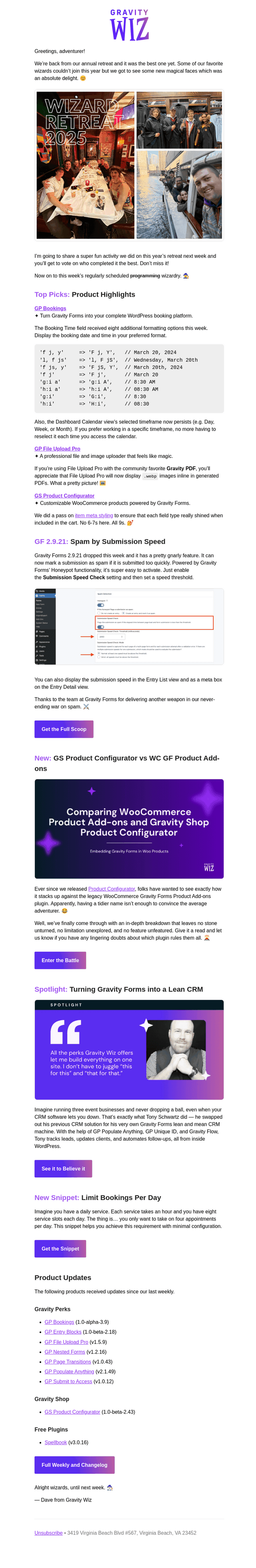GWW 287: Spam by Submission Speed