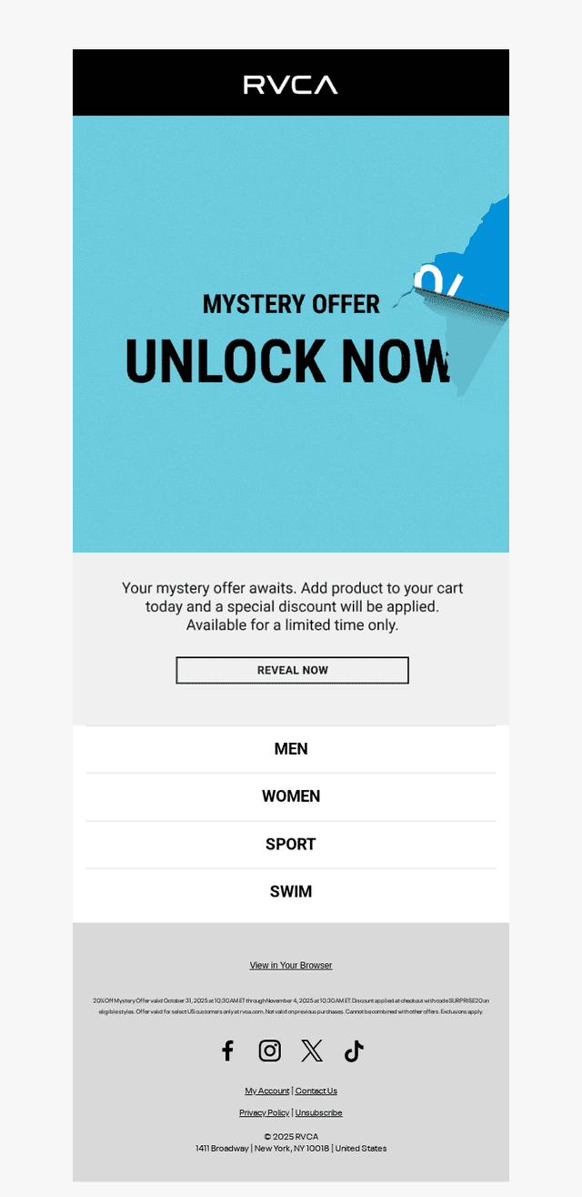 Unlock Your Mystery Offer