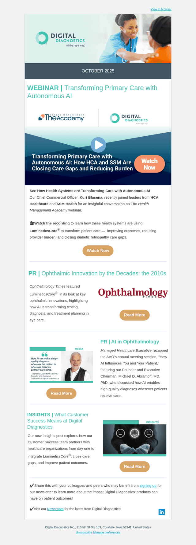 👋 Hello, here's your October update from Digital Diagnostics