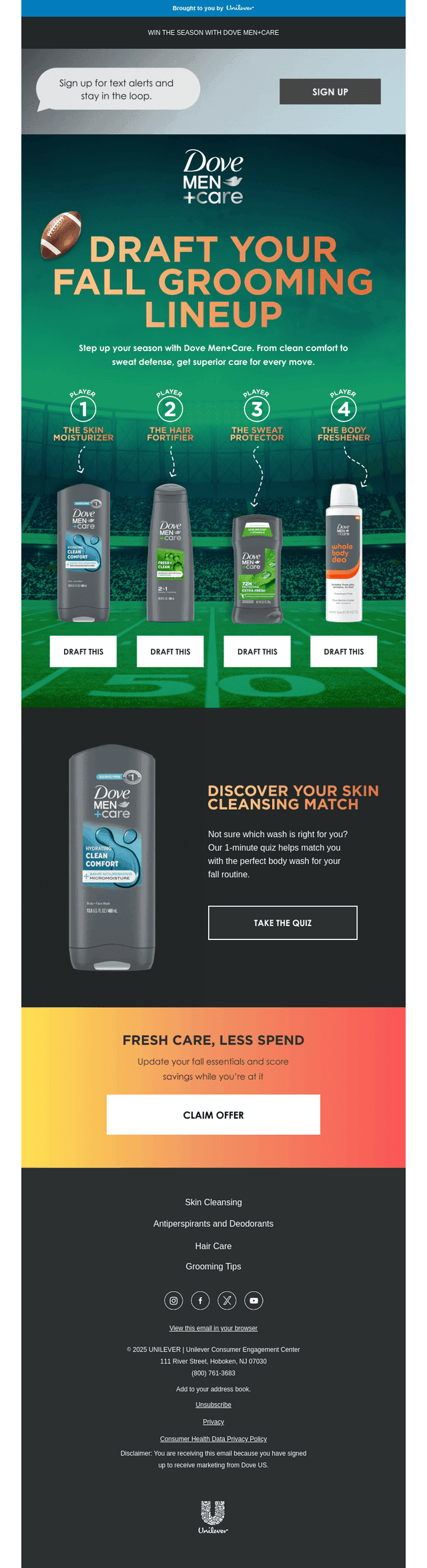 Switch to Dove Men+Care this fall 🍂💪