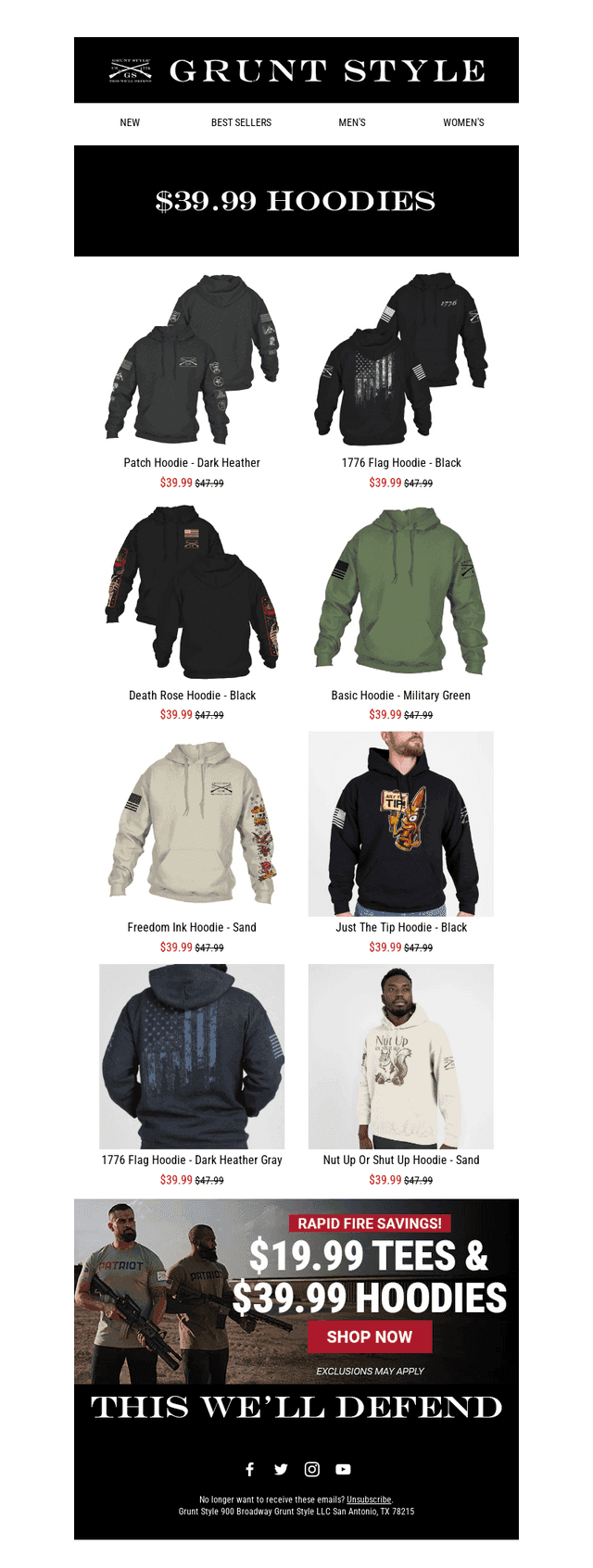 💥$39.99 (almost) ALL HOODIES