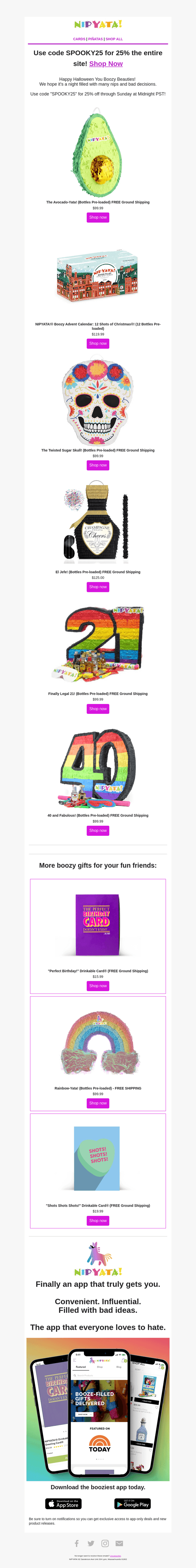 NIPYATA! email from Fri, Oct 31, 2025