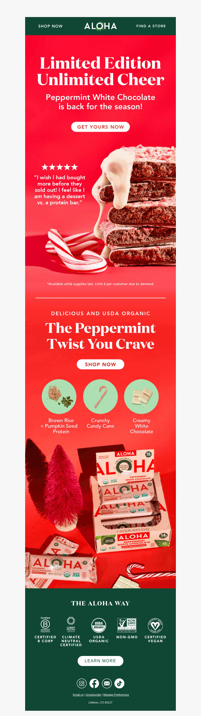 Dreamy texture, festive flavor