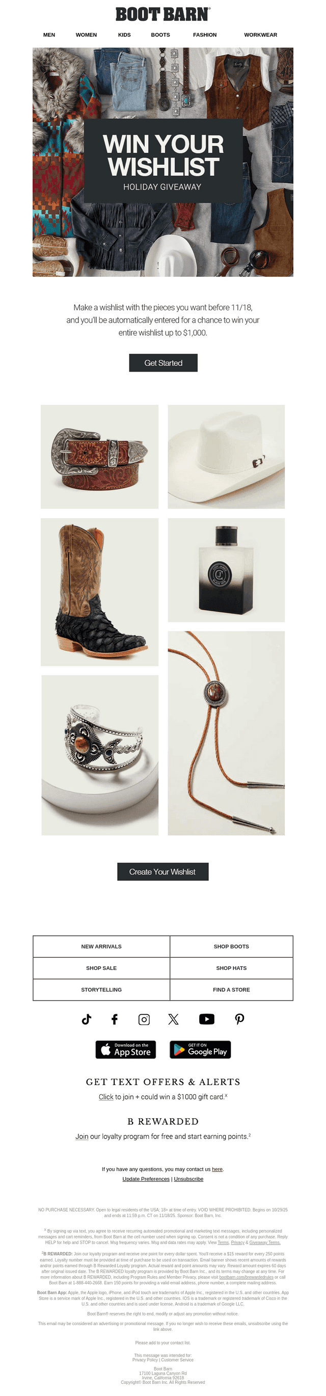 Win Your Wishlist Up to $1,000