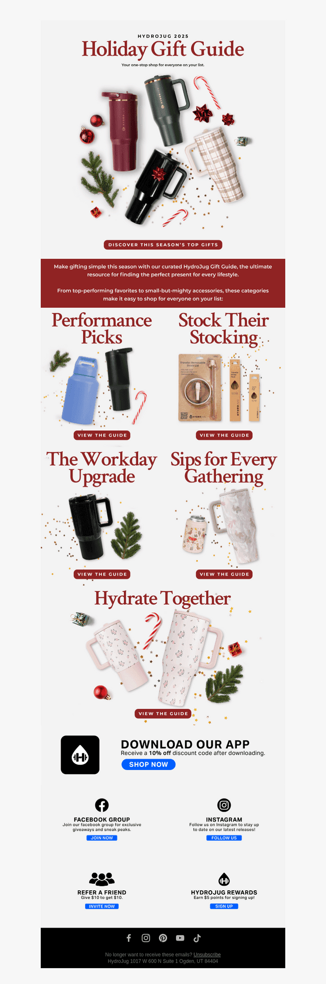 The HydroJug Gift Guide is here🎁