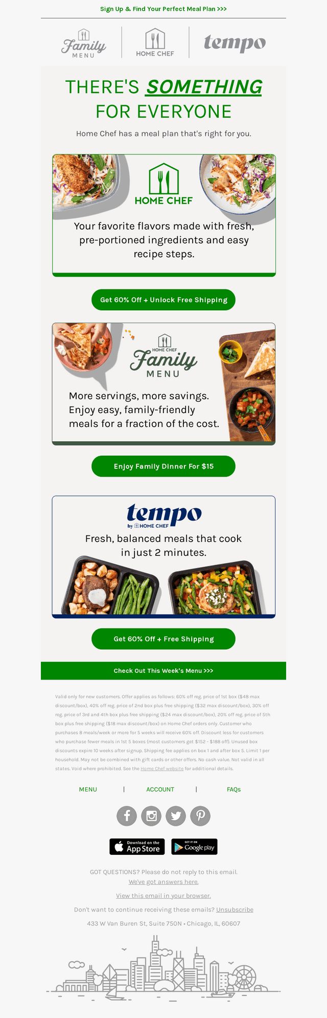 Home Chef has something delicious for everyone!