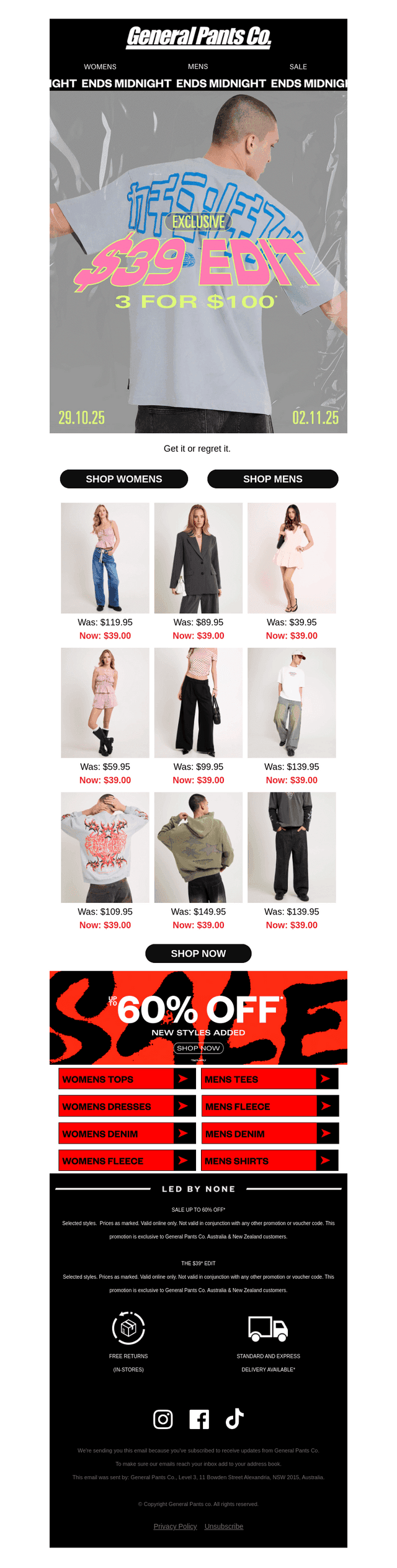 FINAL HOURS: Shop the $39 Edit Now!