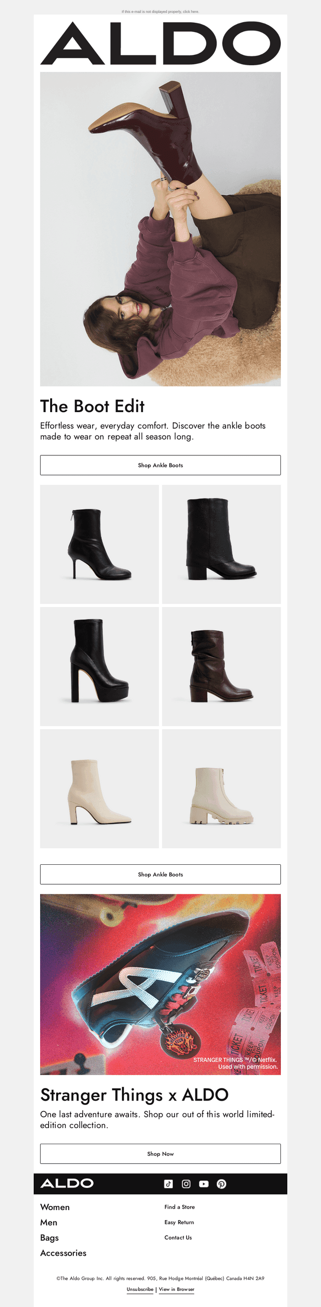New ankle boots are in