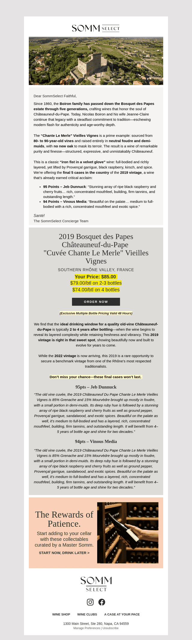 SommSelect email from Sun, Nov 2, 2025