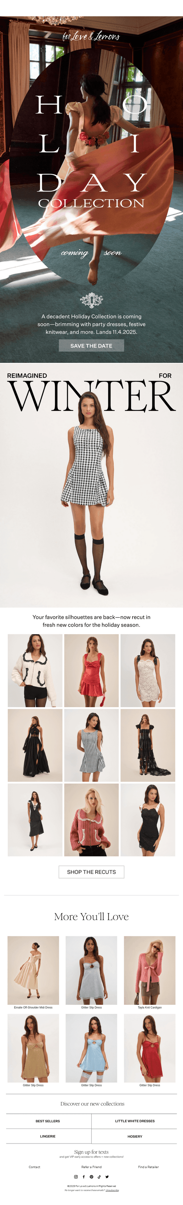 For Love & Lemons email from Sun, Nov 2, 2025