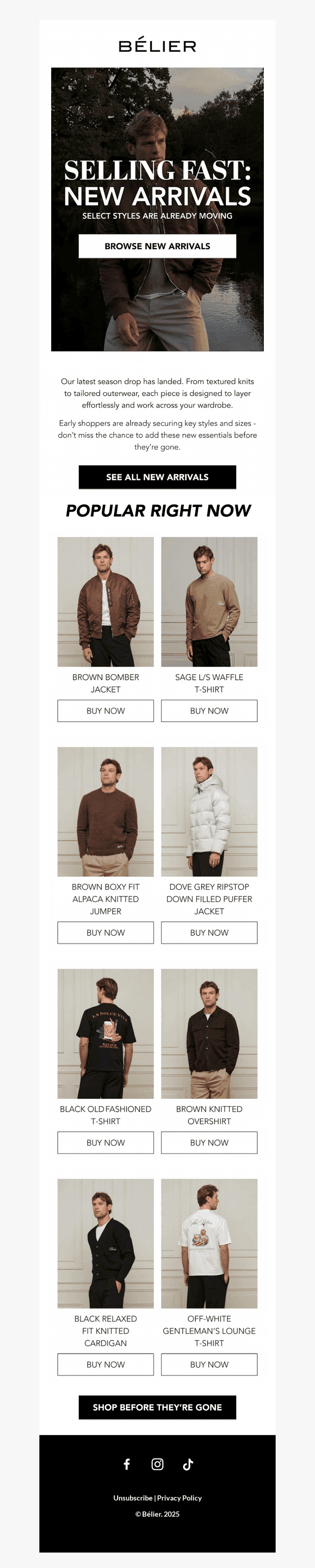 New Arrivals Are Going Fast