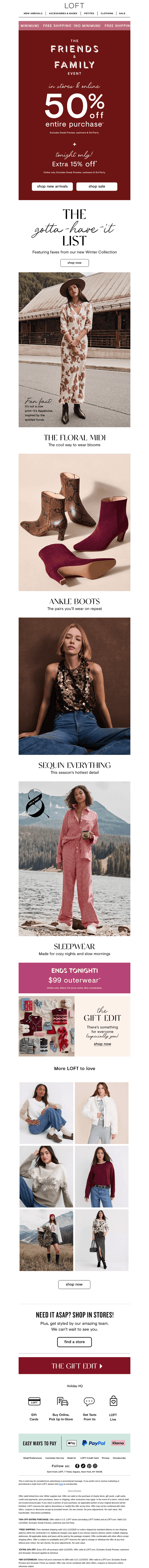 Tonight only: 50% off + EXTRA 15% off + free shipping