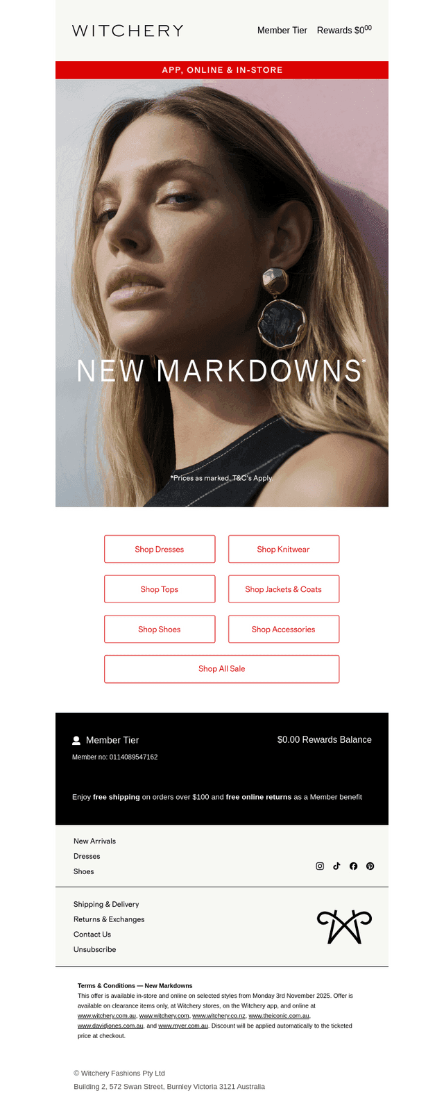 Sale | New Markdowns In-Store