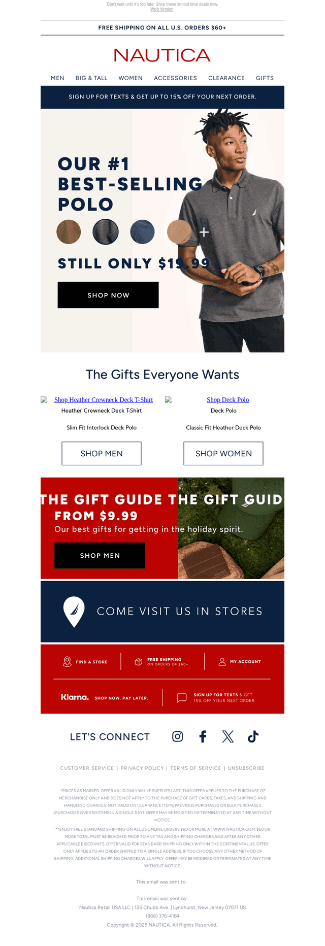 Nautica email from Sun, Nov 2, 2025