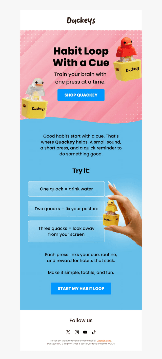 One Press to Build a Better Habit
