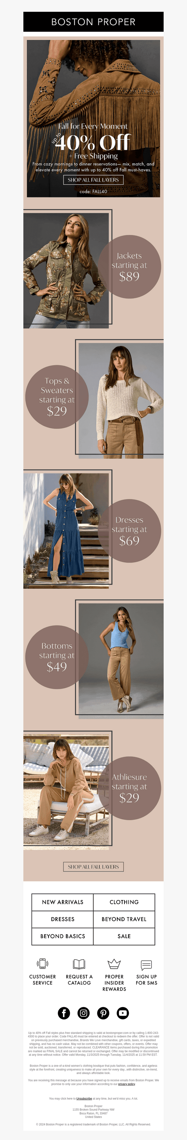 Fall for every moment—up to 40% off