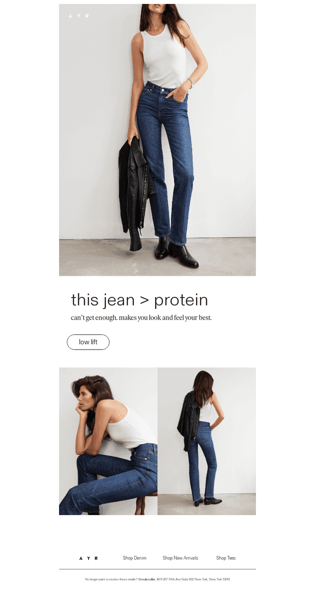 THE JEAN is back in stock