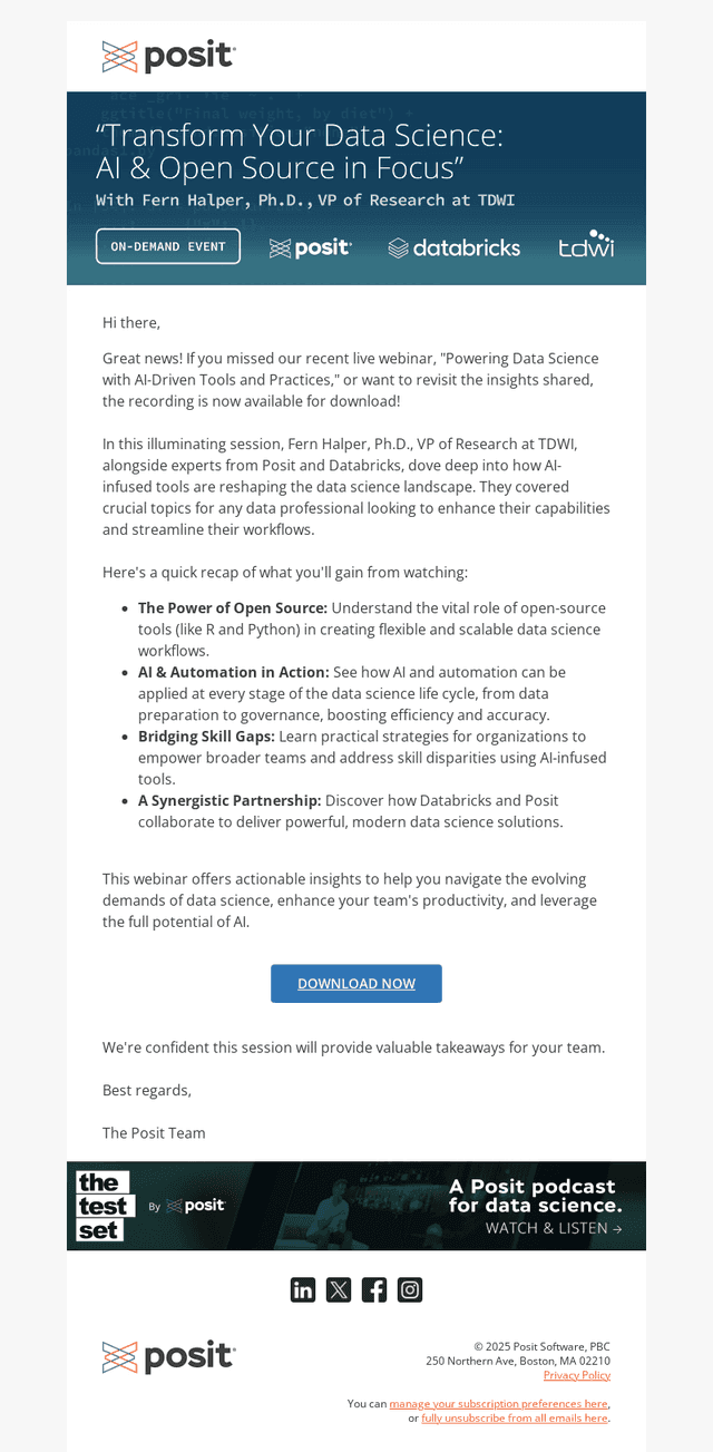 AI-Driven Data Science: Your Free Webinar Recording is Ready