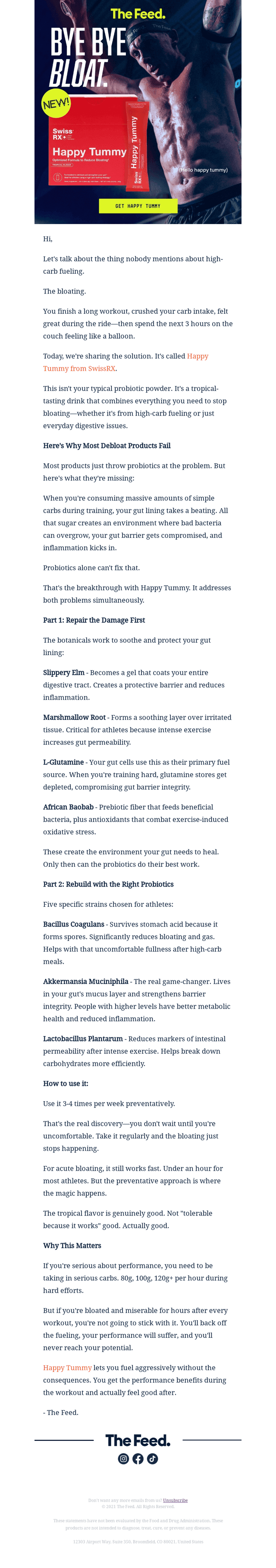 The science-backed fix for post-fueling bloat.