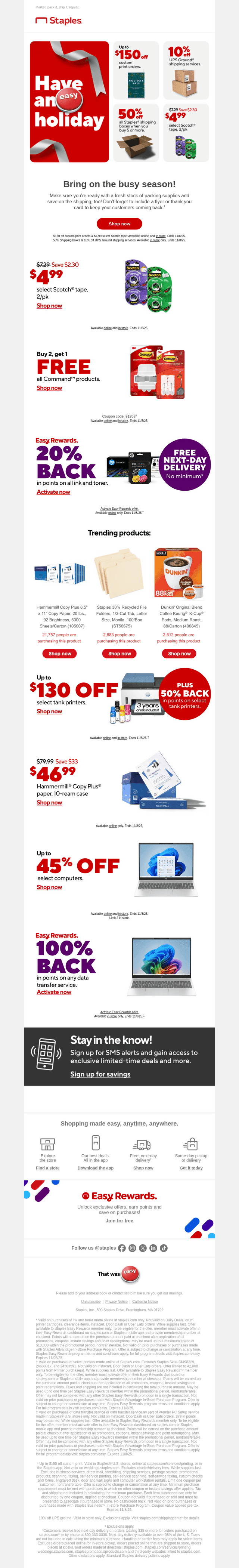Up to $150 off 📦 Prep for those holiday orders!