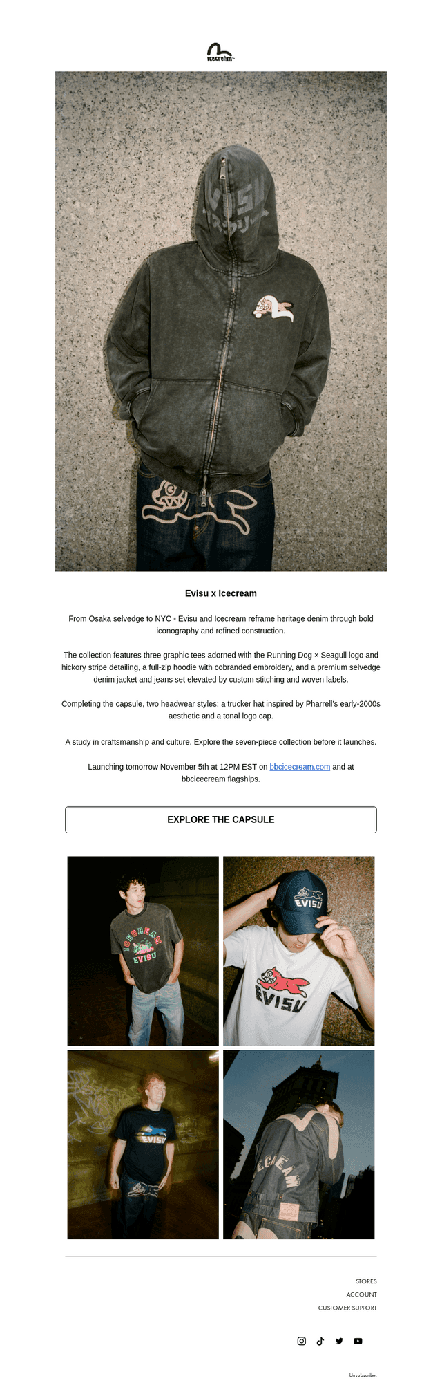 Tomorrow: EVISU X ICECREAM