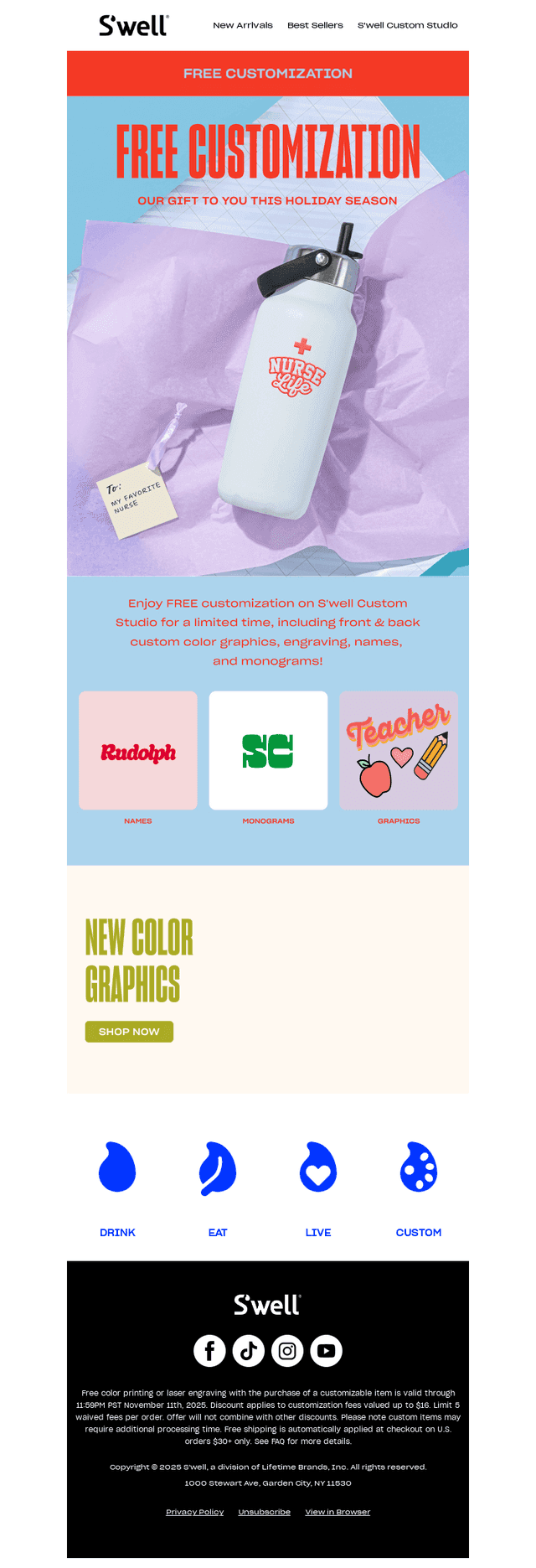 Our Gift To You: FREE Customization!