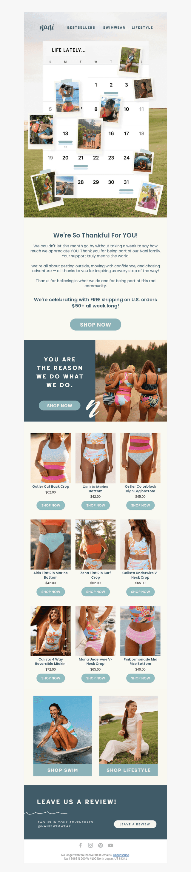 Nani Swimwear email from Tue, Nov 4, 2025