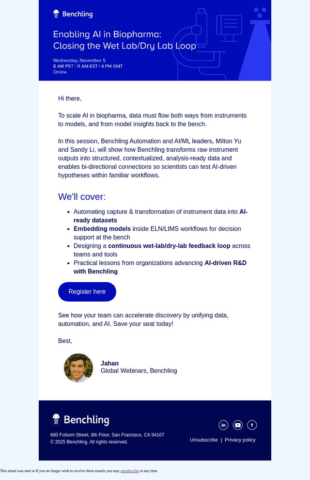 [Webinar] Close the wet-lab/dry-lab loop for AI-ready science