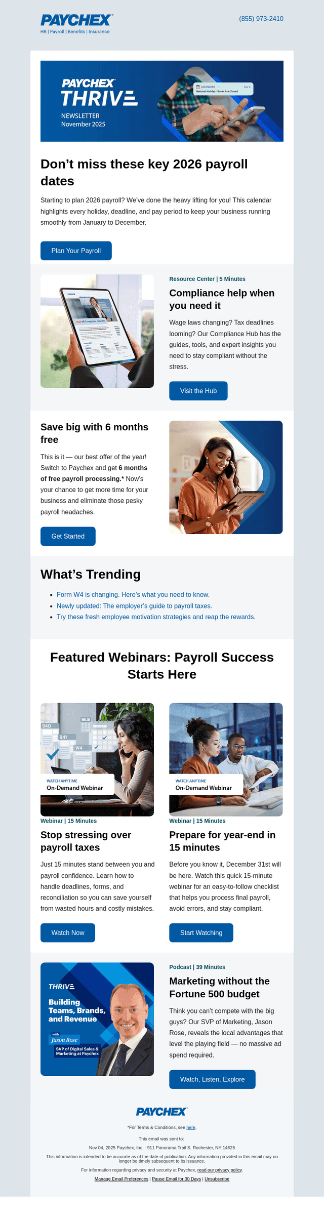 Plan ahead: Your 2026 payroll calendar