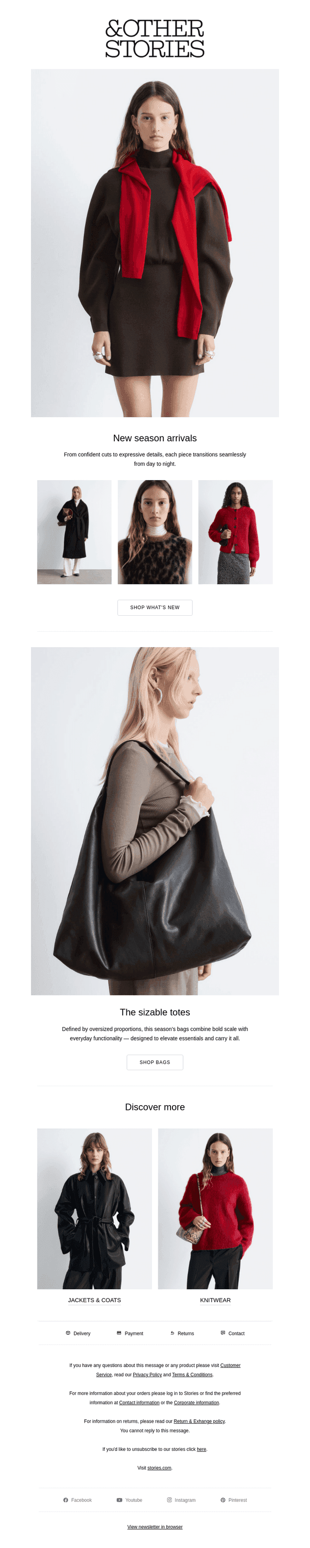 New arrivals for every hour