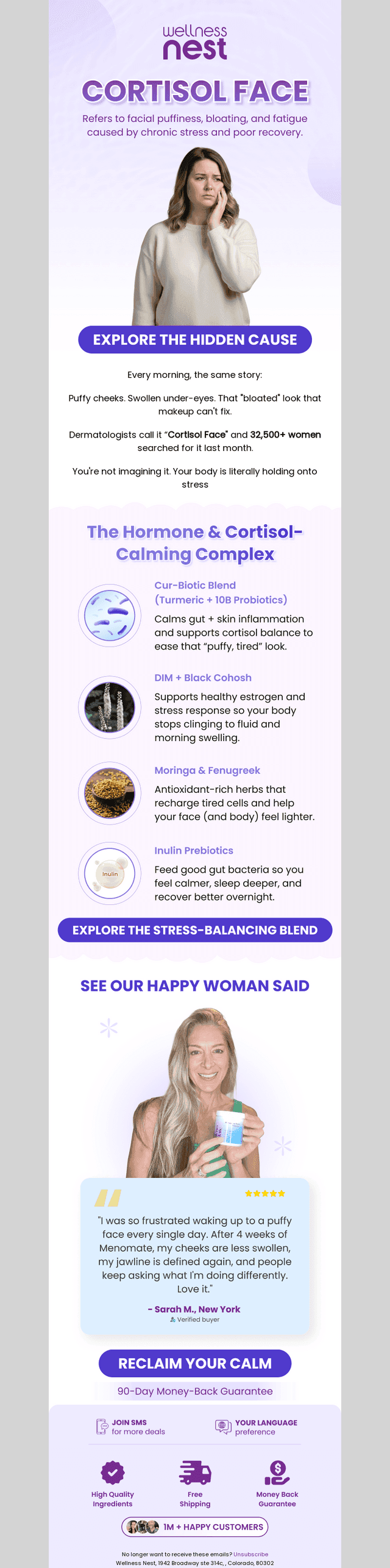 Drink THIS for cortisol face