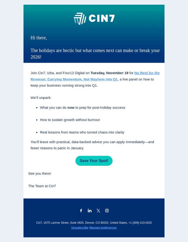 Make Q4 Wins Propel Q1 Success