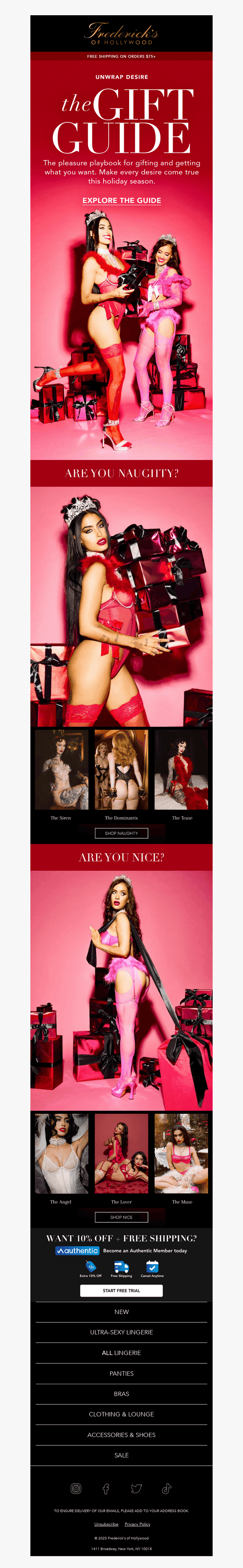 Naughty or Nice? 😈💋 The Gift Guide Has it All!