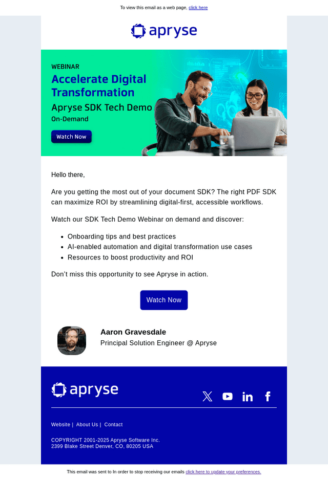 Unlock Faster Workflows: Watch the Apryse SDK Tech Demo On Demand