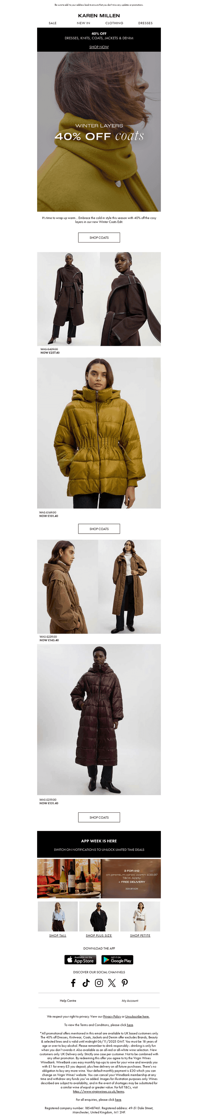 WINTER LAYERS | 40% Off Coats