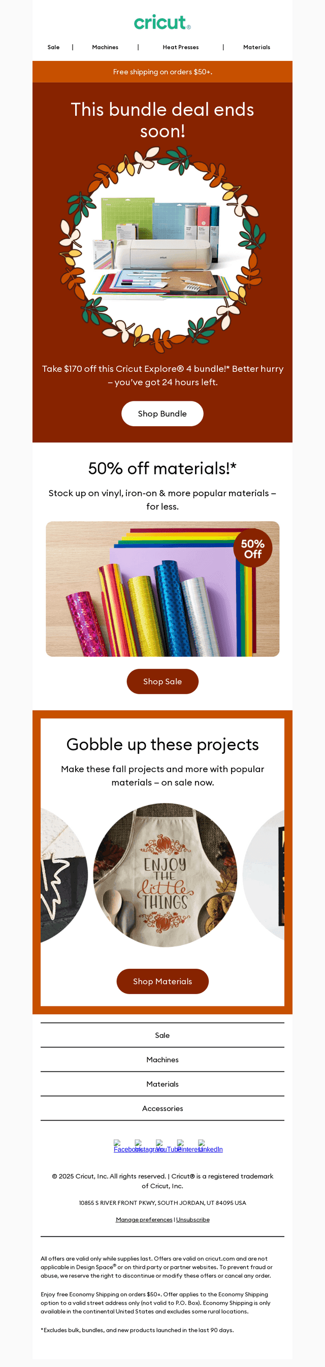 This Cricut Explore® 4 bundle deal is ending!! 😱