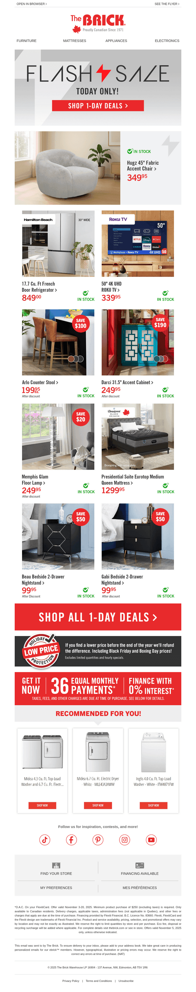 🔥1-DAY ONLY: $100 Off This Dining Counter Stool