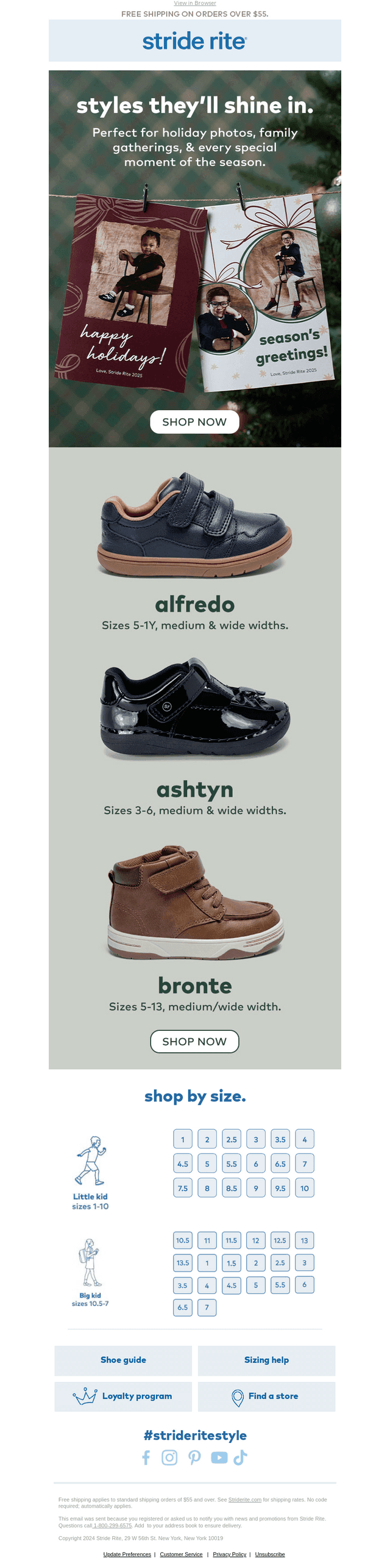 Stride Rite email from Wed, Nov 5, 2025