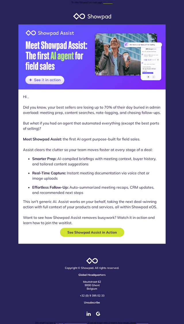 Introducing the first AI agent built for field sales