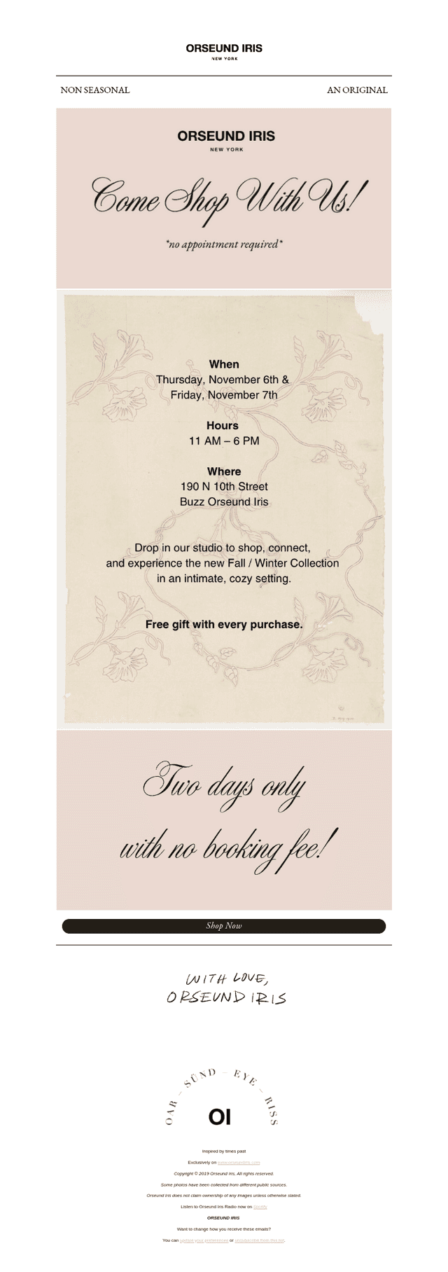 Come drop in this Thursday & Friday!
