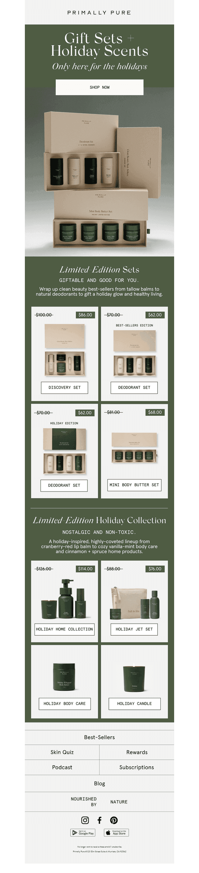 Limited-edition sets + scents are here 🎄