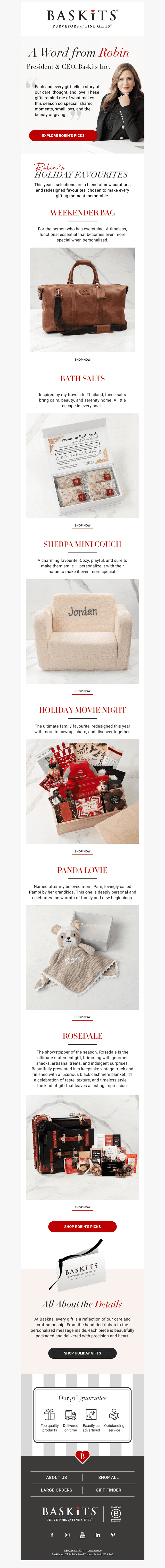 Our CEO Robin’s Top Holiday Picks