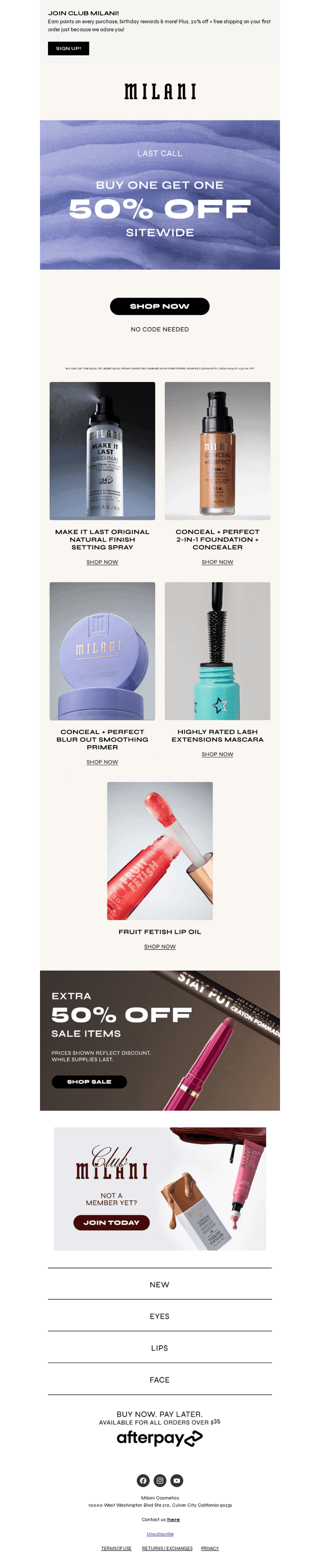 Almost gone! BOGO 50% off ends soon