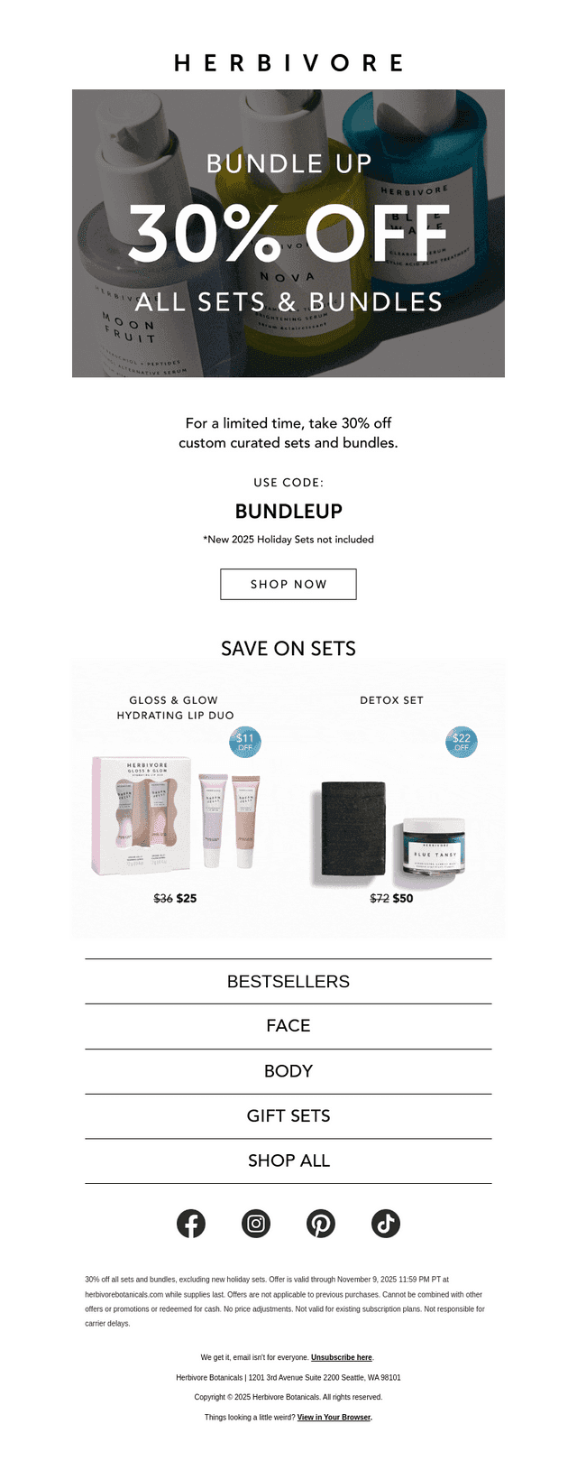 30% off Sets and Bundles